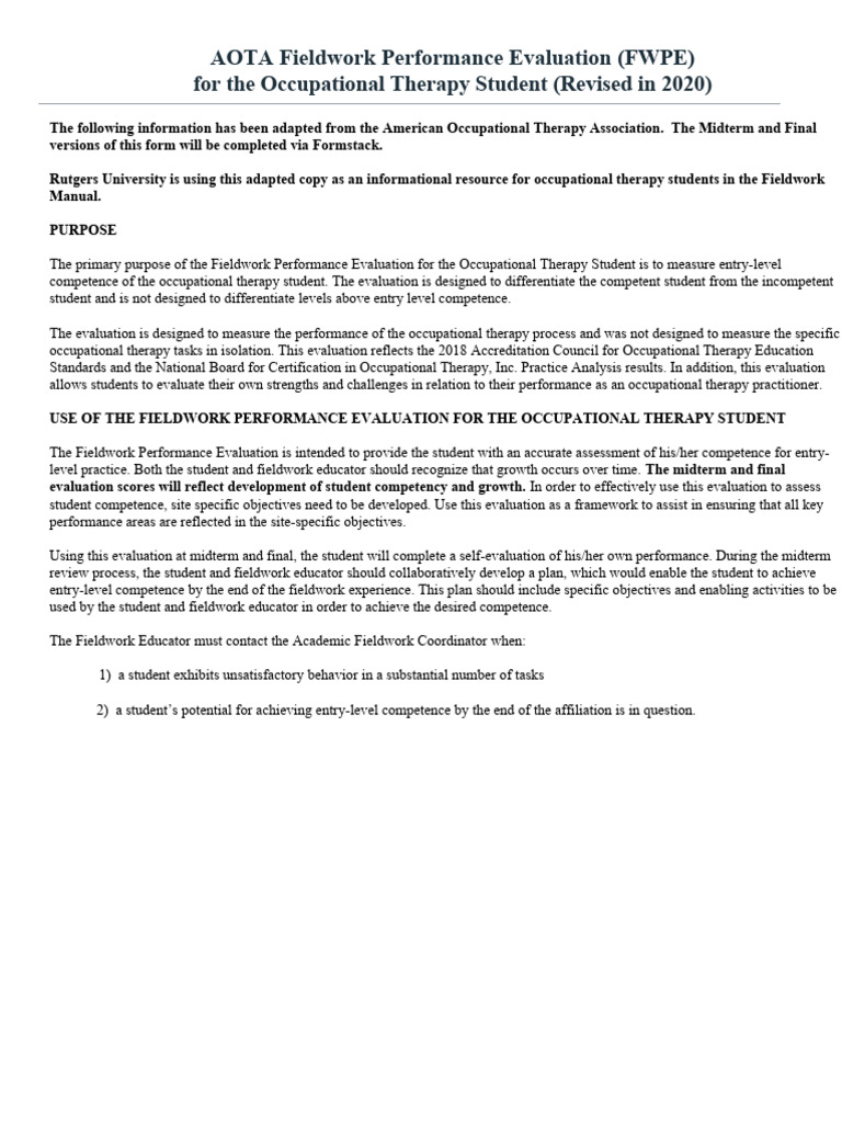 AOTA Fieldwork Supervision Guidelines: Essential Tips for Success