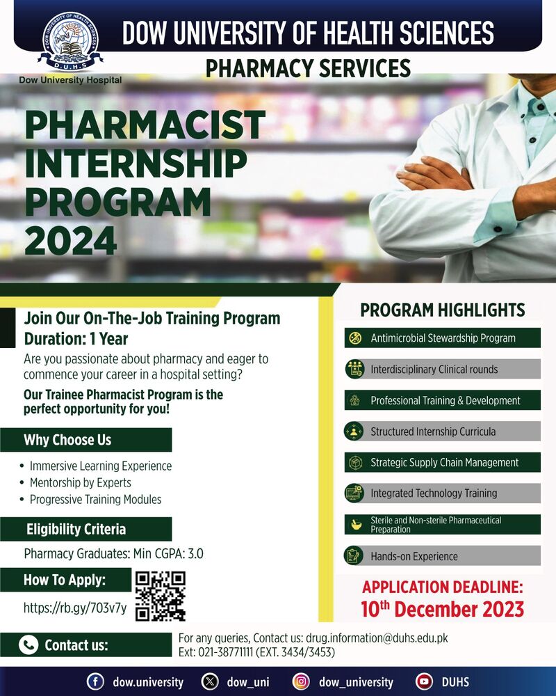 Dow College Of Pharmacy Dow University Of Health Sciences Dow College Of Pharmacy Dow University Of Health Sciences