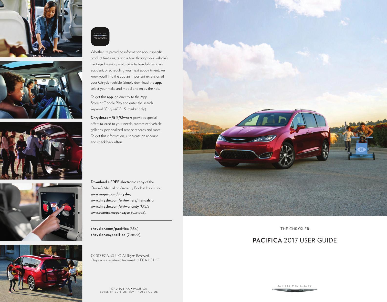 The Chrysler Pacifica 2017 User Guide Chatwithmanuals Interactive The Chrysler Pacifica 2017 User Guide Chatwithmanuals Interactive